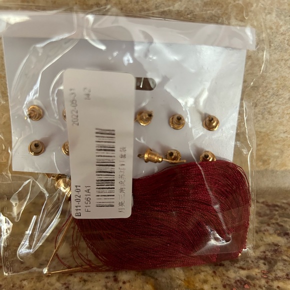 TASSEL EARRINGS BOHEMIAN FLOWERS EARRINGS - Picture 4 of 5